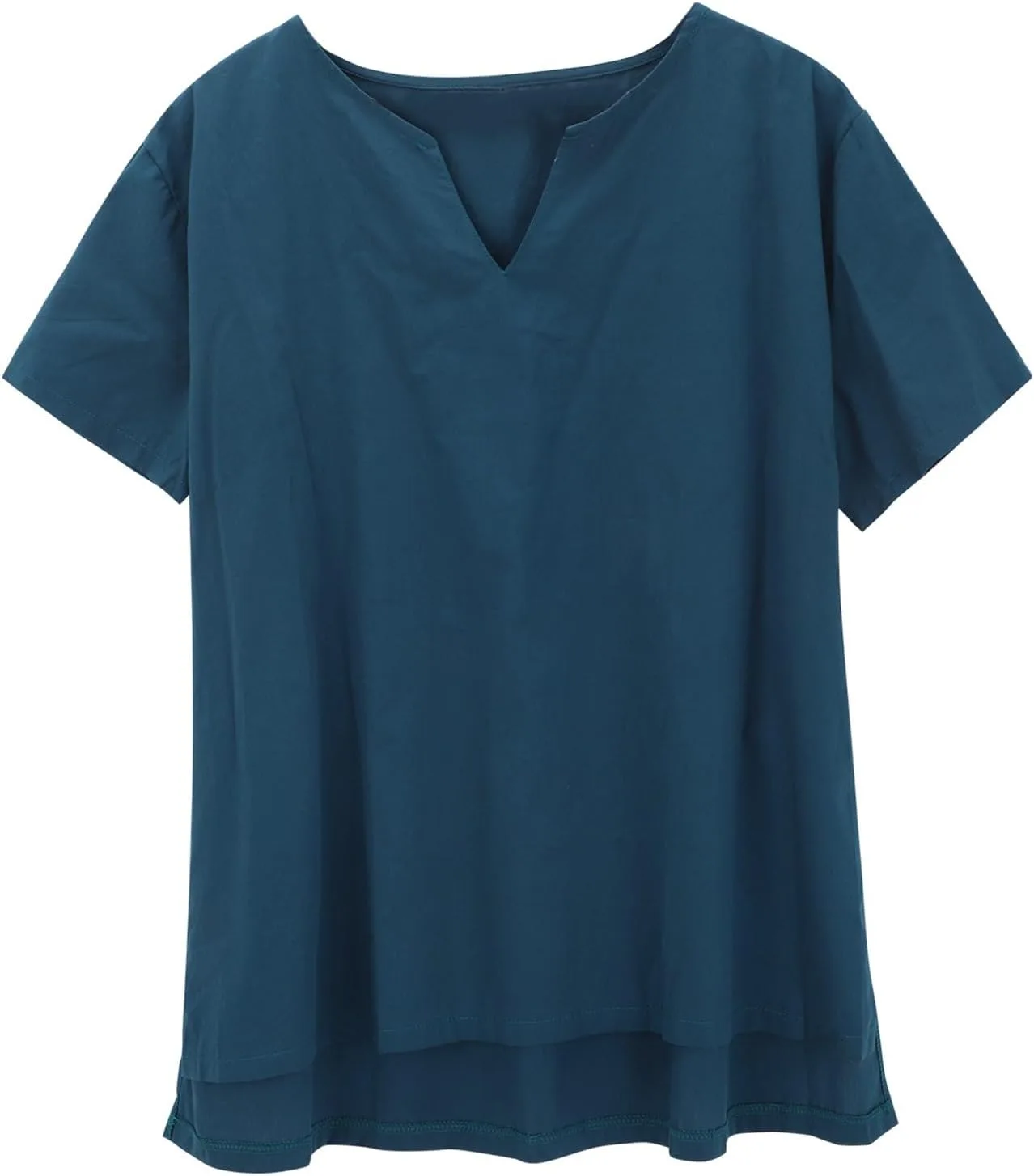 

Мужская летняя рубашка с коротким рукавом, V-образным вырезом, свободного кроя XINGJIAARTS