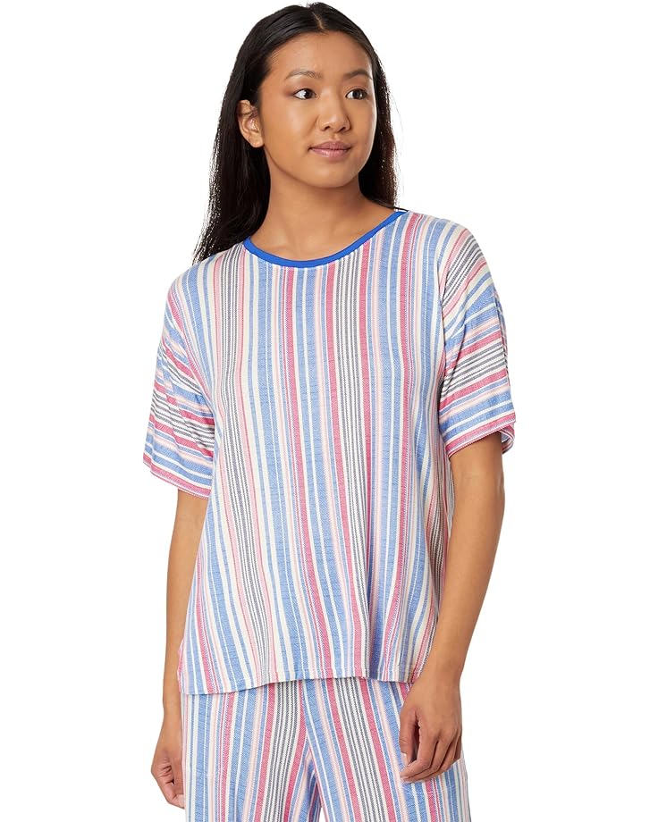 

Пижамный комплект Tommy Bahama Short Sleeve Cropped PJ Set, цвет Multi Stripe