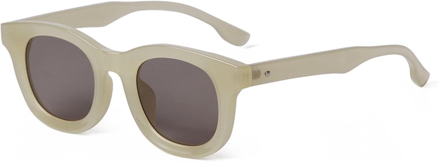 

Винтажные круглые солнцезащитные очки в черепаховой оправе для женщин и мужчин, модные, с заклепками, зеленые линзы, квадратная форма, защита от УФ-излучения UV400 WNCKSQ, C4