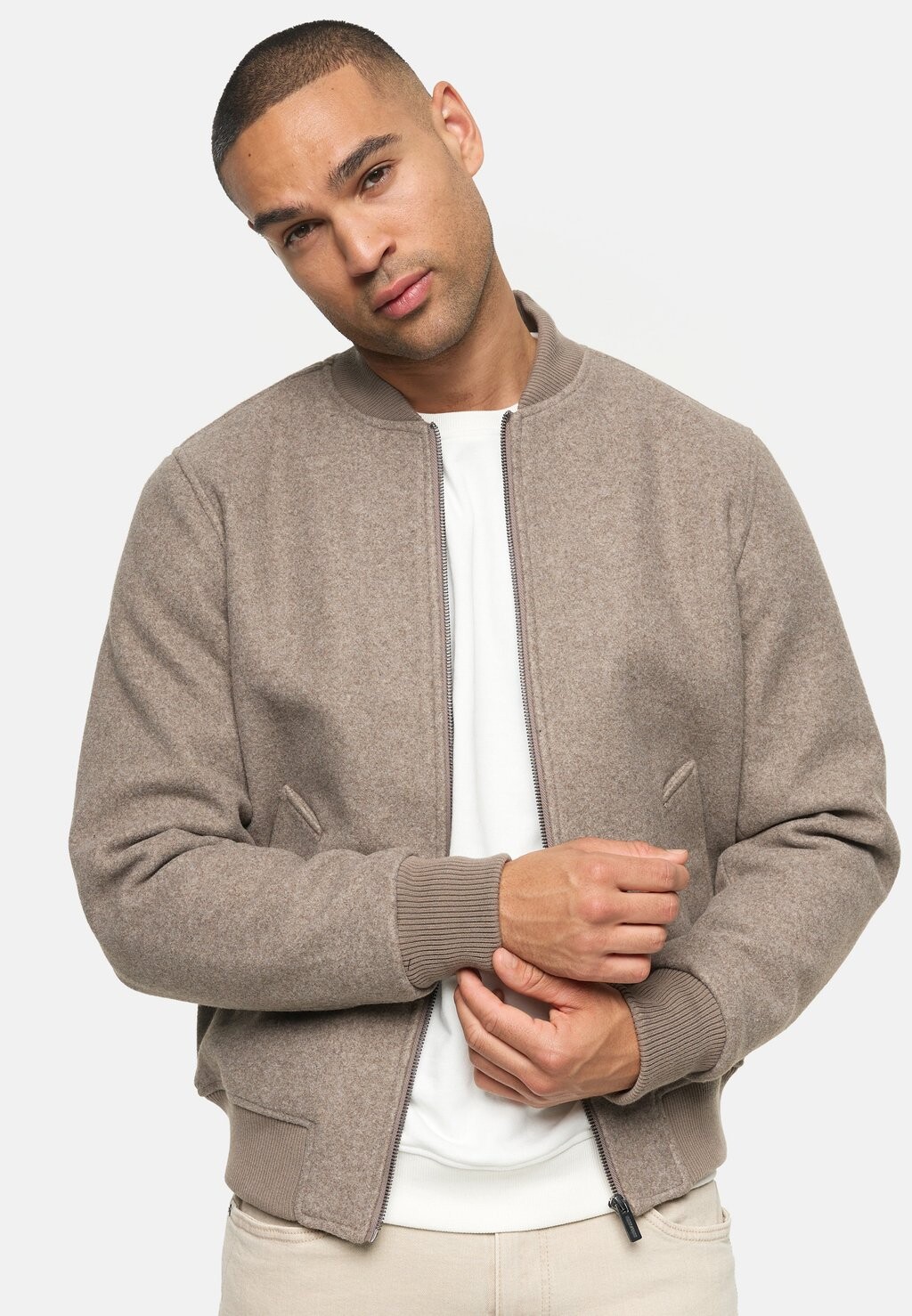 

Куртка-бомбер ÜBERGANGS INALTONIUS INDICODE JEANS, цвет otter