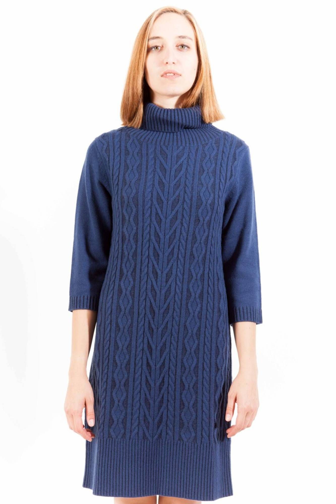 

Платье женское из синей шерсти Gant