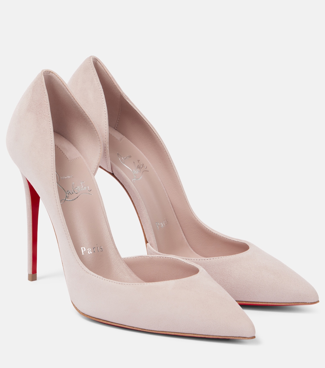 Ириза 100 замшевые лодочки Christian Louboutin, Vintage Rose / Lin Vintage Rose