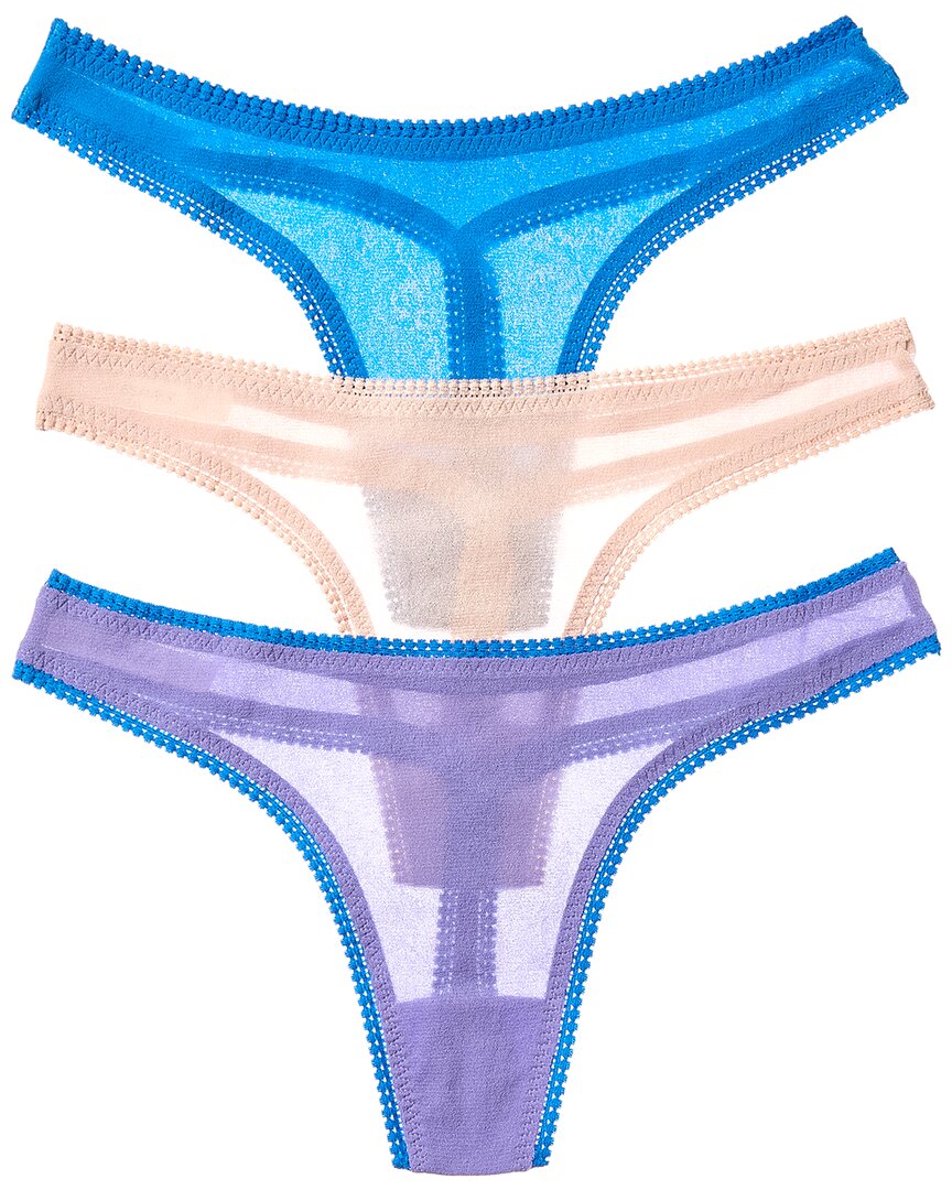 

OnGossamer 3 шт сетчатые стринги до бедра размера G On Gossamer, мультиколор