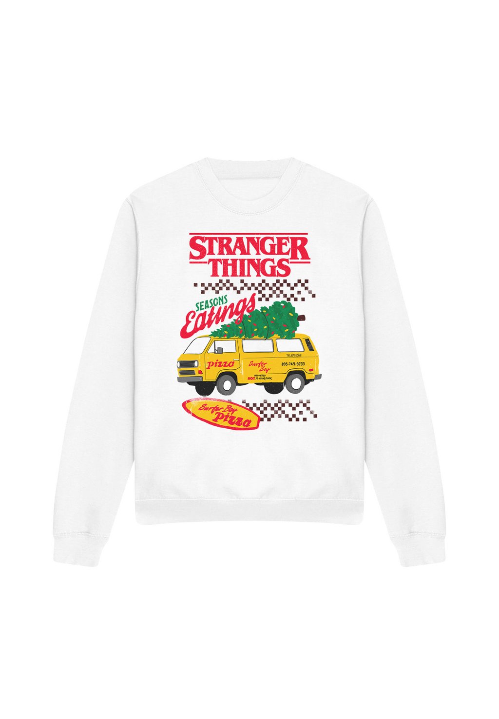 

Толстовка SEASONS EATINGS PIZZA VAN Cotton Soul, белый