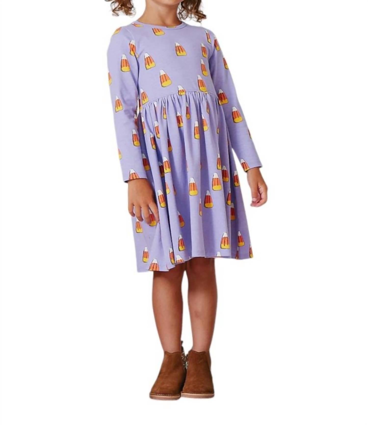 

Платье Стеф в лавандовом цвете Candy Corn Pink Chicken