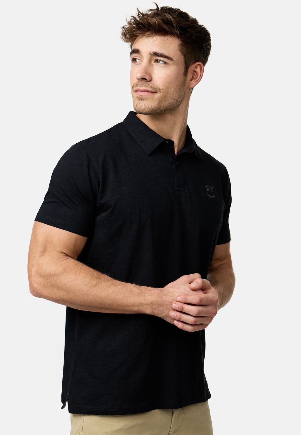 

Рубашка поло EDDARD INDICODE JEANS, черный