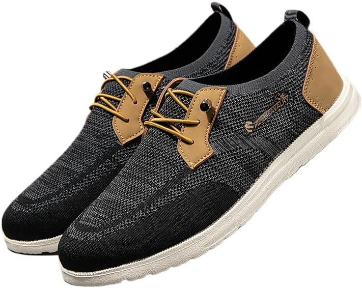 

Мужские кроссовки без шнурков для ходьбы, повседневные, комфортные, дышащие, для походов и работы, для всех видов местности, с поддержкой щиколотки, противоскользящие Soft Time Toy, черный