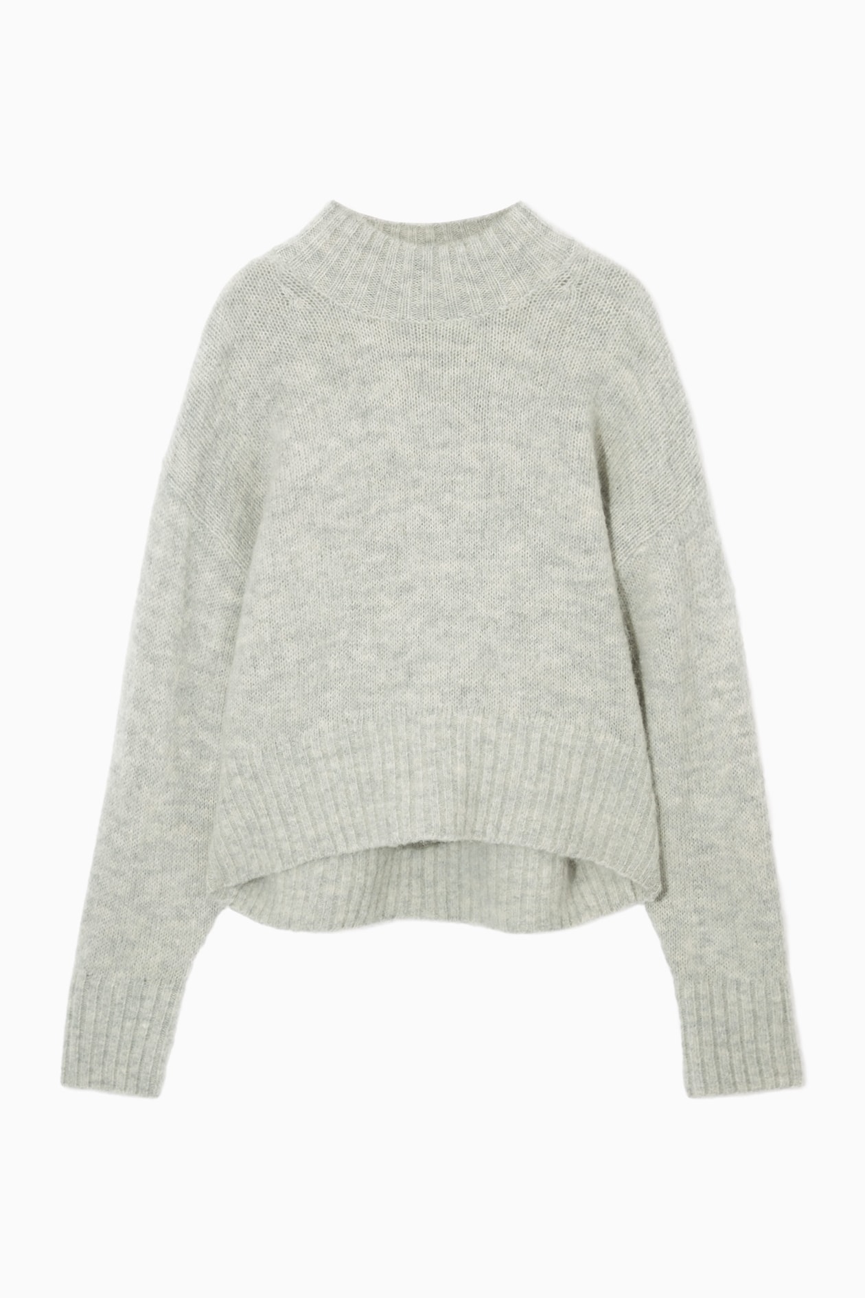 

Квадратный свитер из шерсти альпаки COS, цвет Grey