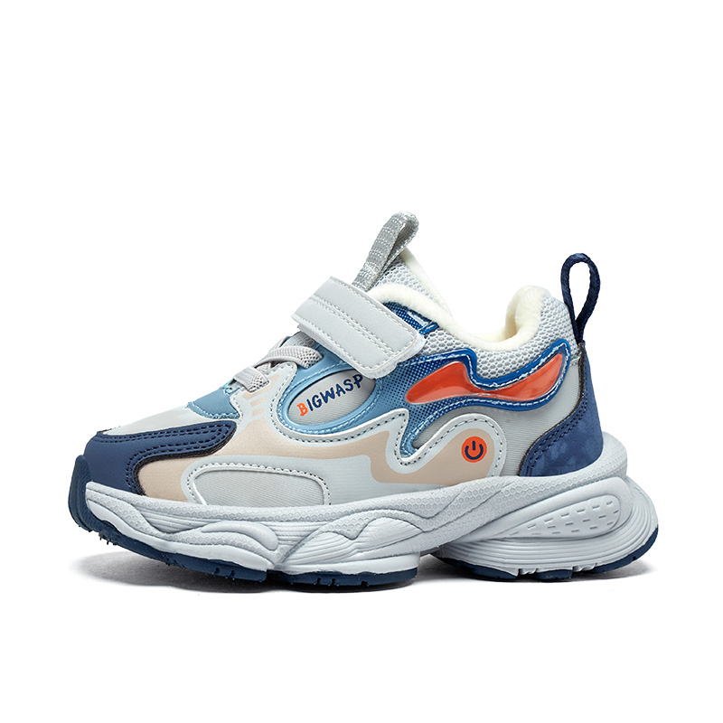 

Низкие детские кроссовки для повседневной жизни BIG WASP, серый/синий