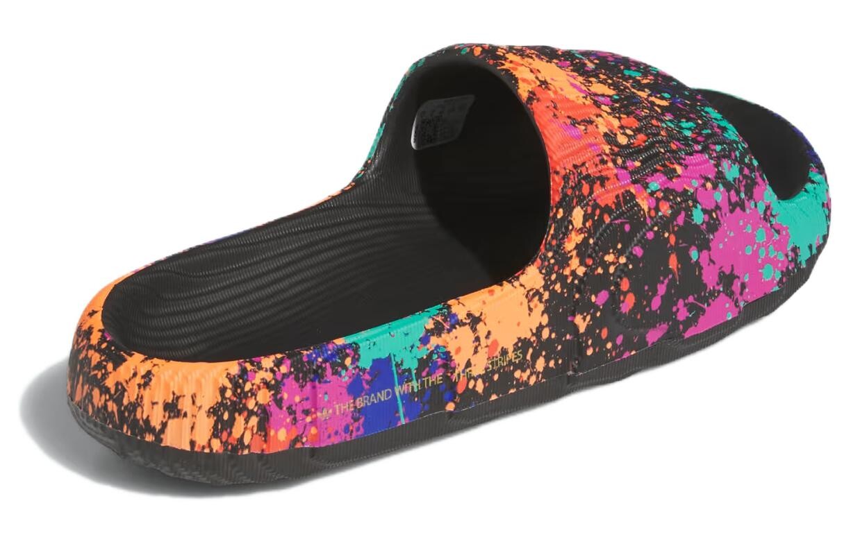 Кроссовки Adidas Adilette 22 Core Black Semi Solar Yellow Adidas Originals — фото 4