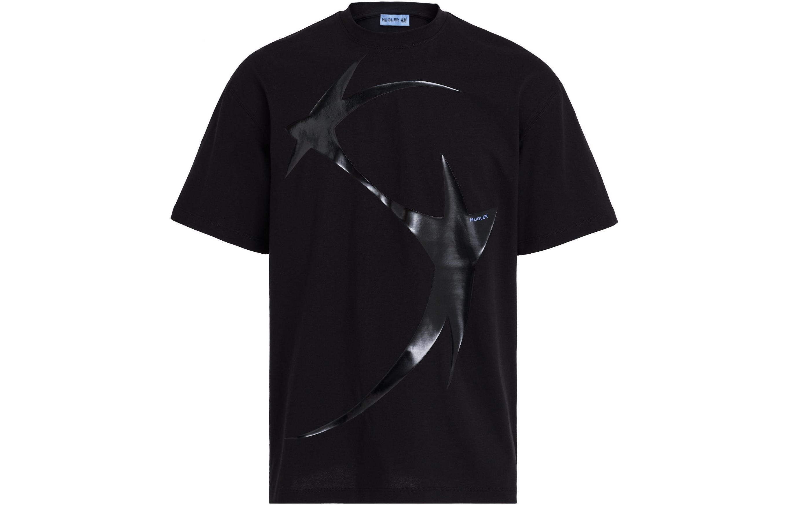 

Футболка Mugler Printed H&M, черный