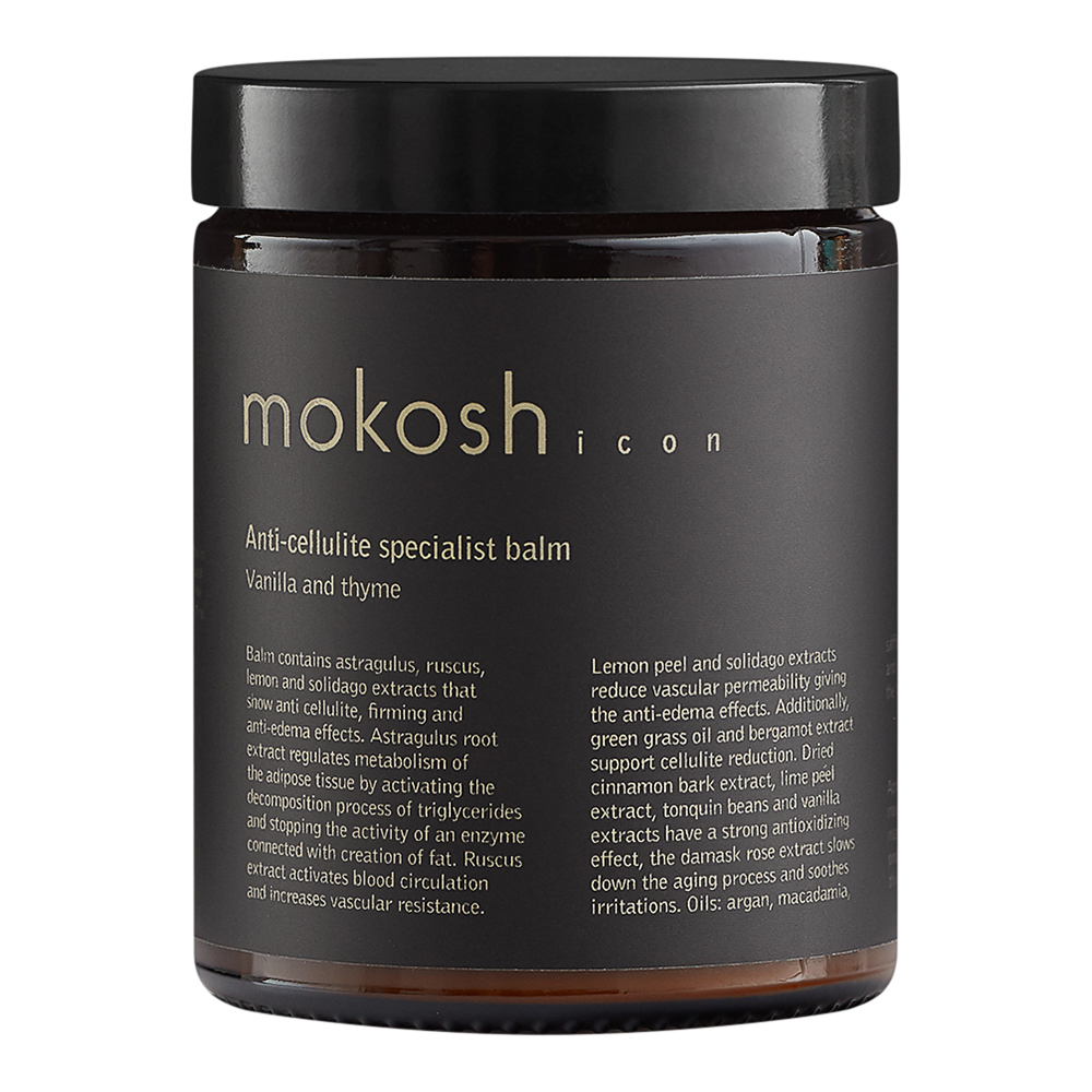 

Антицеллюлитный лосьон для тела с ванилью и тимьяном anti-cellulite specialist balm icon vanilla & thyme Mokosh, 180 мл