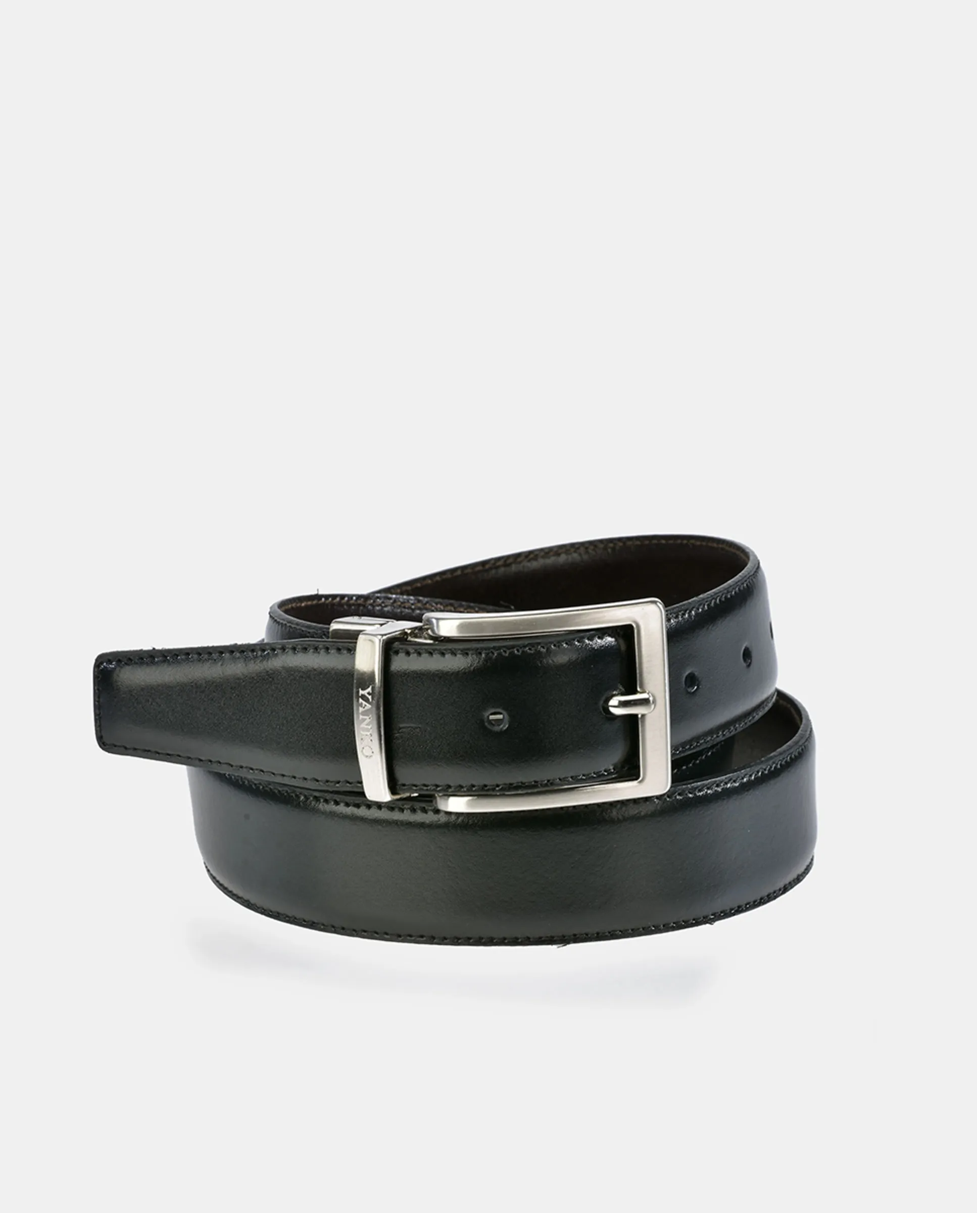 

Ремень для мужчин из реверсивной кожи Yanko, черный