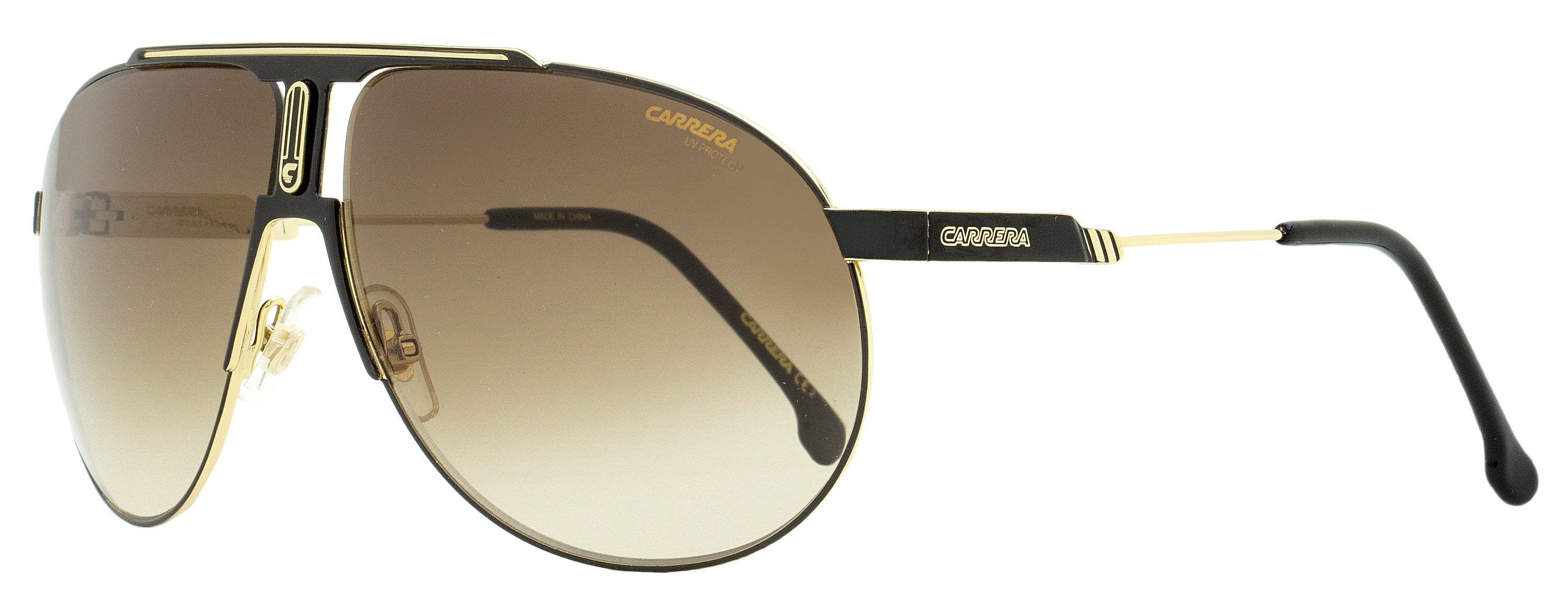 

Солнцезащитные очки-пилоты Carrera Unisex Panamerika 65 2M2HA Black/Gold 65 мм
