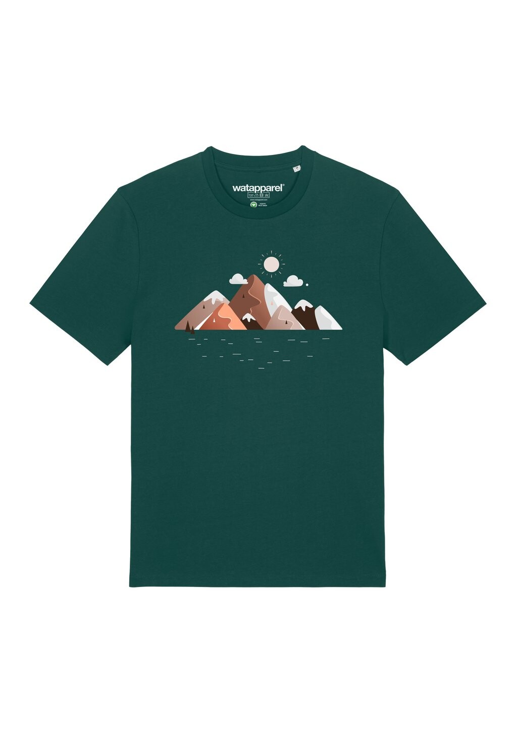 

Футболка с принтом MOUNTAINS MOON watapparel, темно-зеленый
