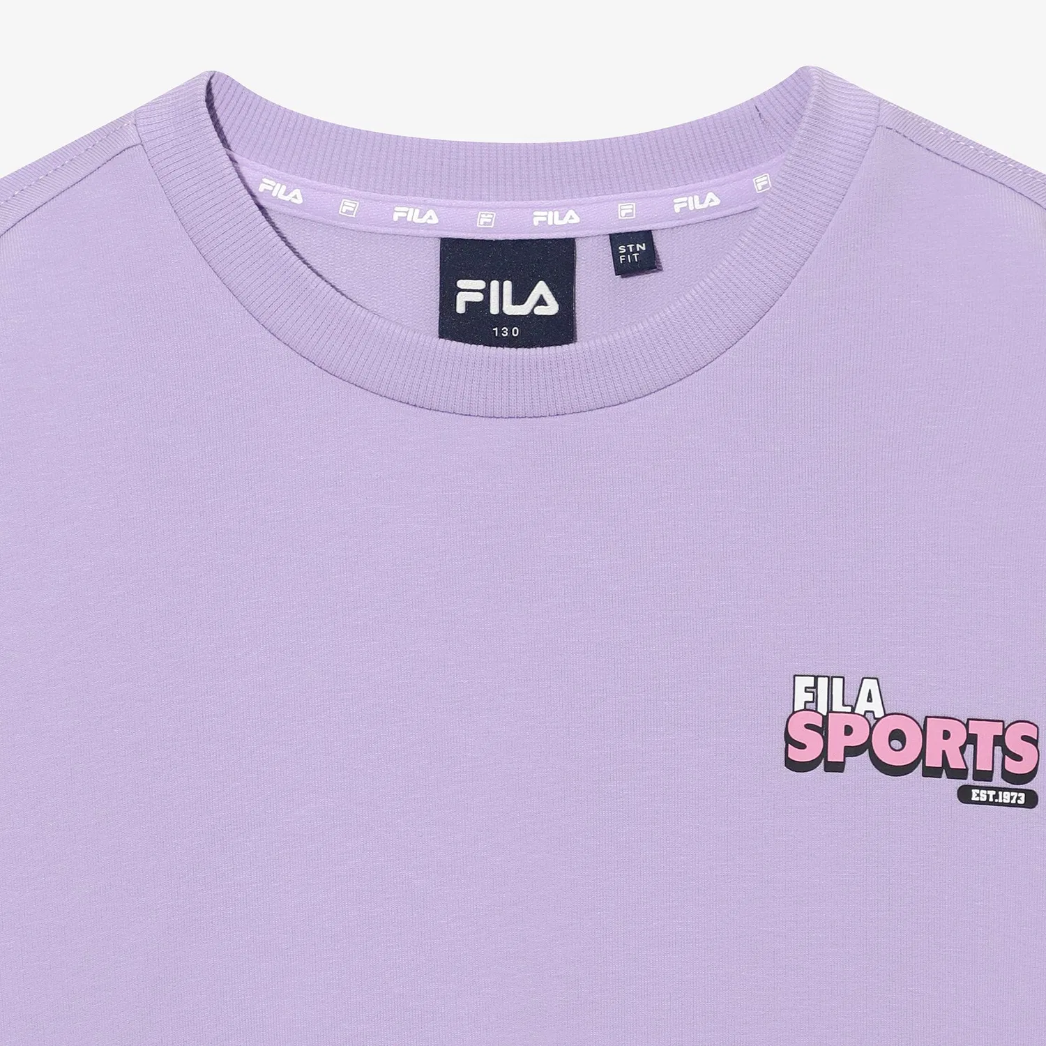 Детский фиолетовый свитшот с надписью от Fila Kids — фото 3