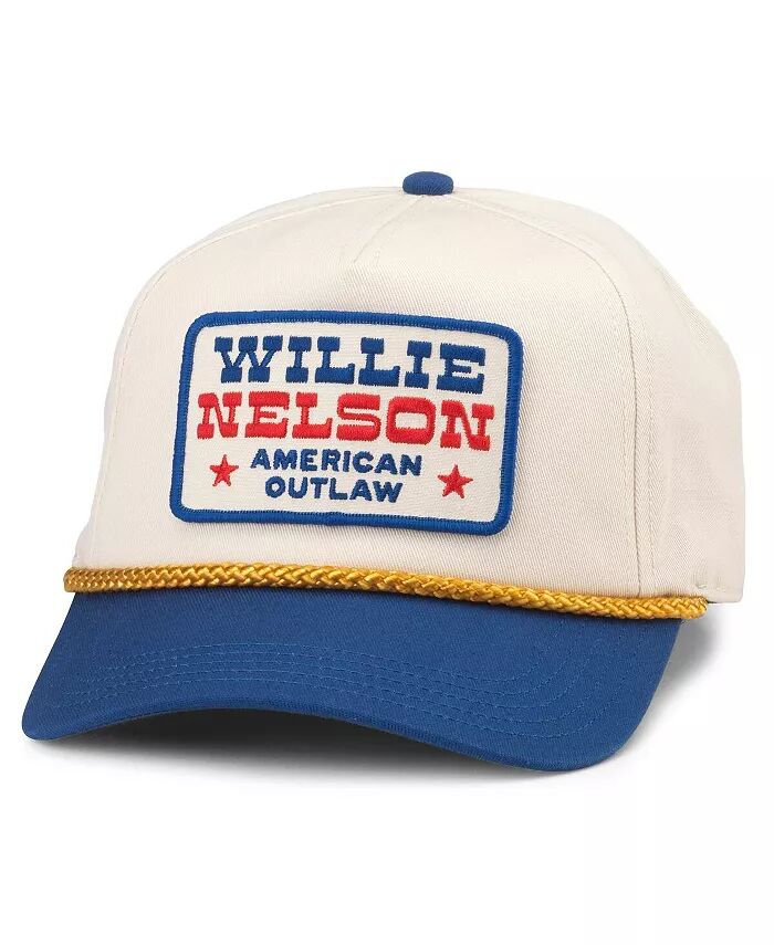 

Мужская кремовая регулируемая кепка Willie Nelson Roscoe American Needle