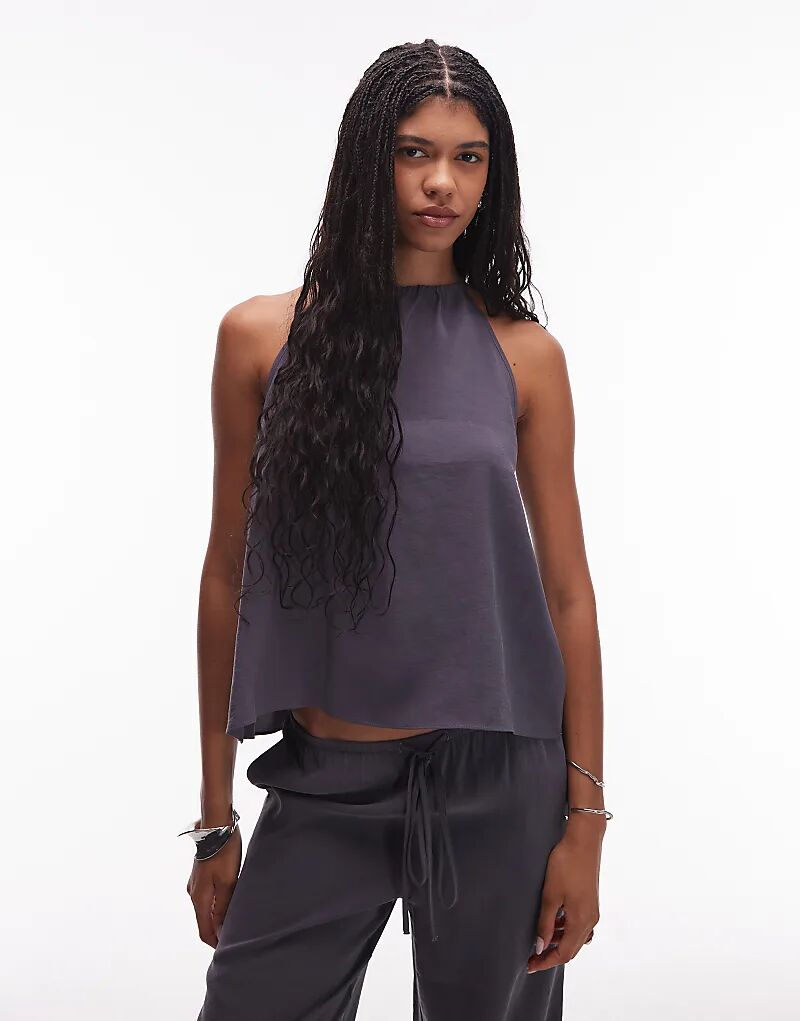 

Топ из модала ASOS DESIGN серого цвета