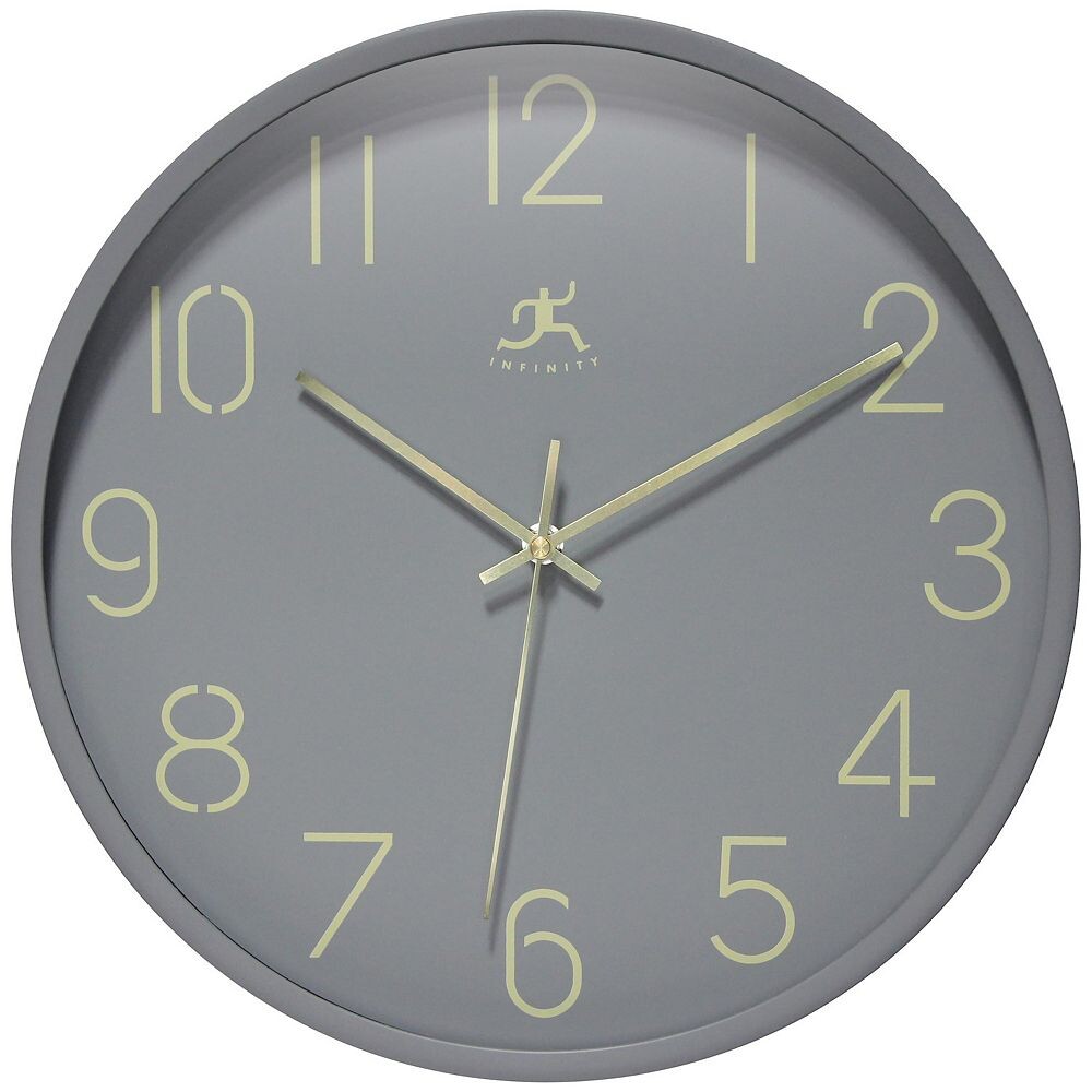 

Infinity Instruments 14 в круглых настенных часах, цвет Light Gray