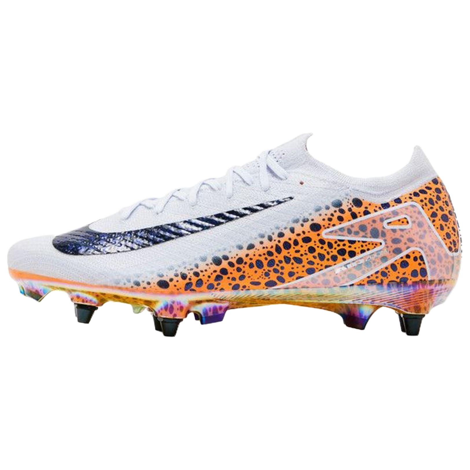 

Nike Футбольные бутсы Mercurial Vapor 16 Elite SG Soft Ground, износостойкие, мужские, белые, оранжевые