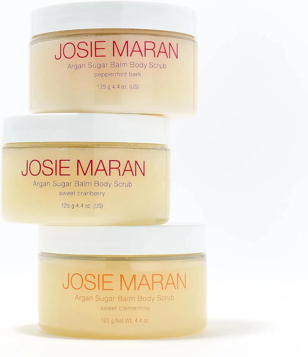 Скраб для тела сахарный Josie Maran Argan Sugar Body Scrub Trio, 3 шт