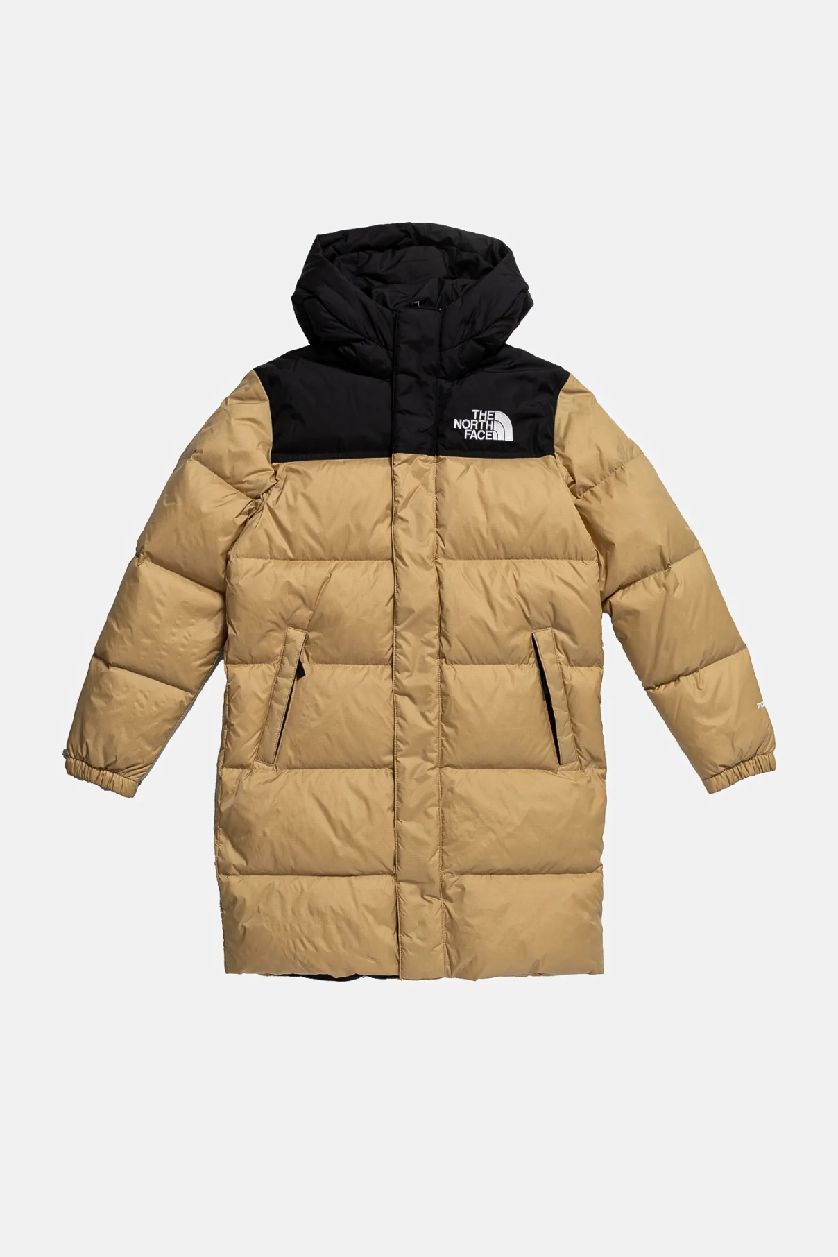 

Детский пуховик TEEN NUPTSE LONG PARKA The North Face, бежевый