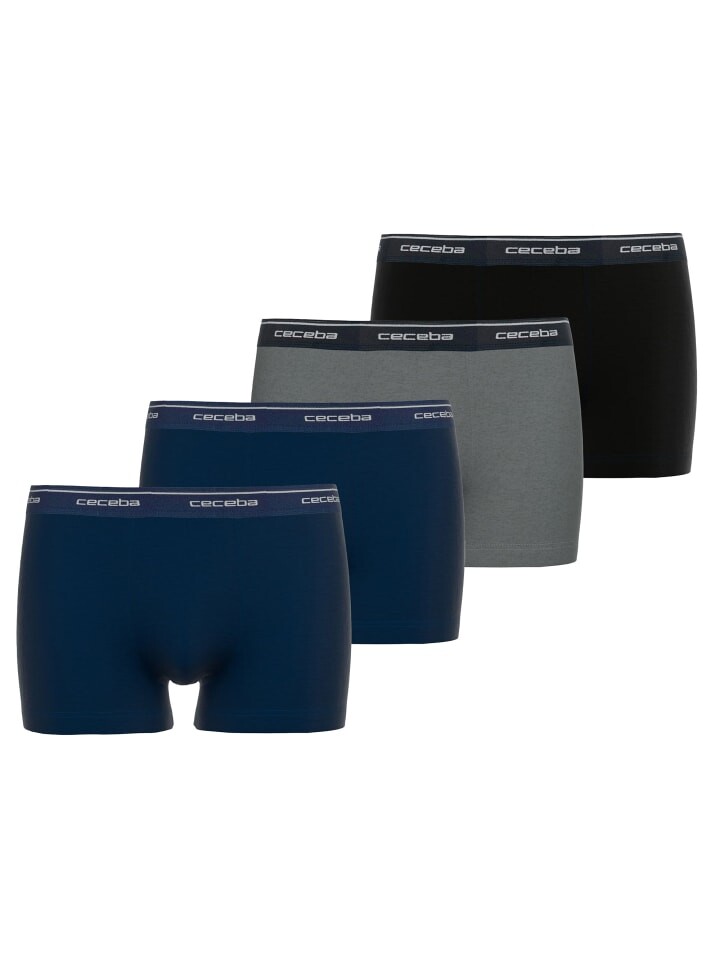 

Боксеры CECEBA short 4er Pack, цвет blau/schwarz/grau
