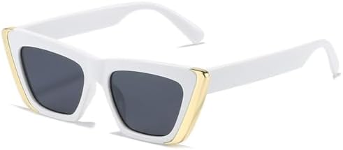 

Популярные модные солнцезащитные очки для женщин, прозрачные градиентные очки с защитой от УФ-излучения UV400, ретро-очки для мужчин с контрастными цветами MTZJH, White Grey