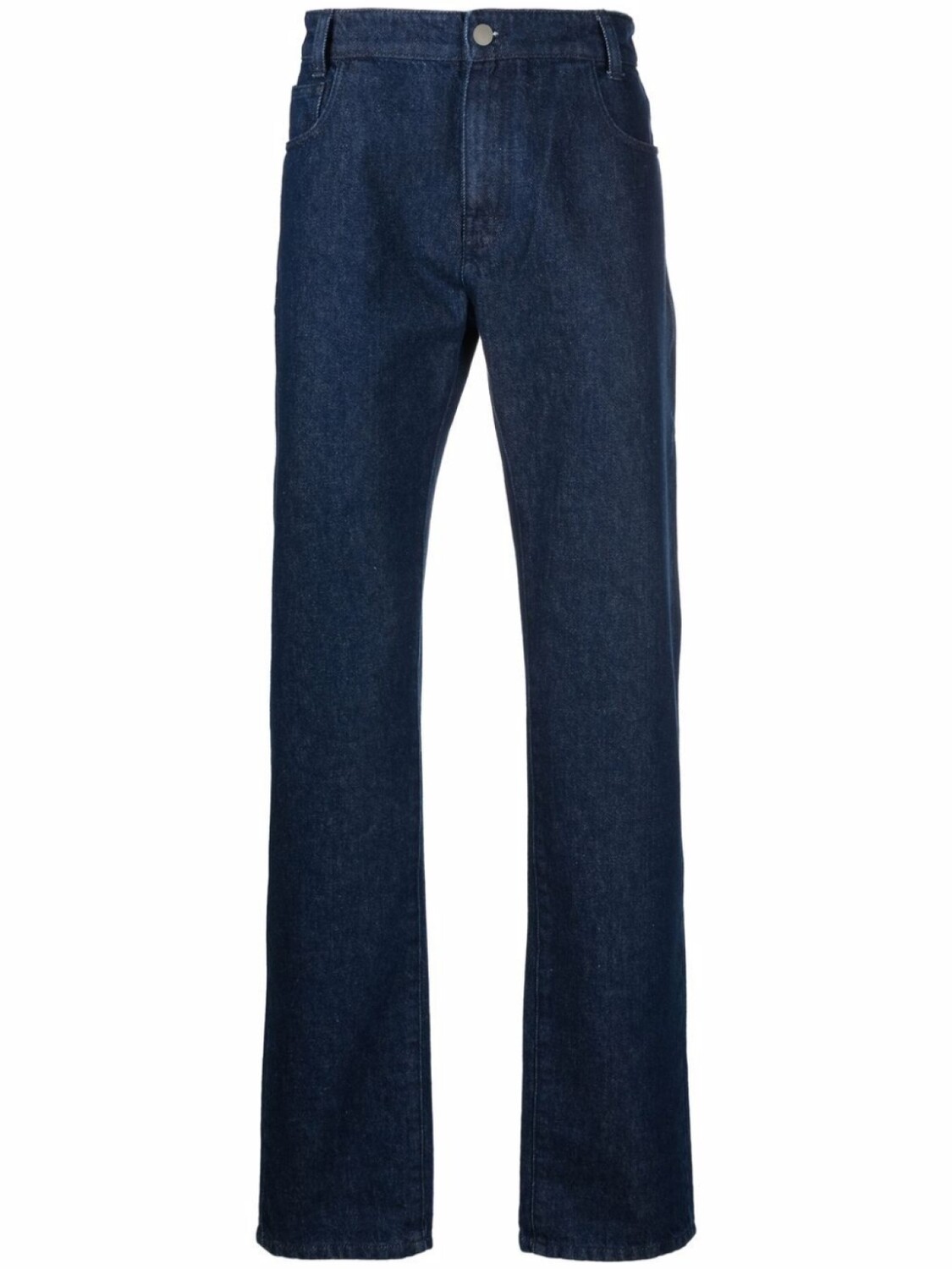 

Raf Simons джинсы bootcut с нашивкой-логотипом, синий