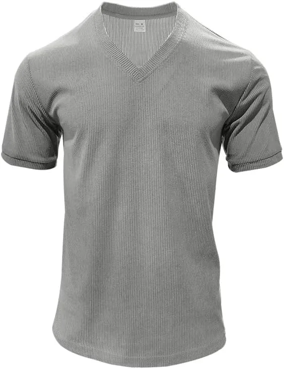 Мужская футболка для тренировок Deep V Neck Stretch — фото 3
