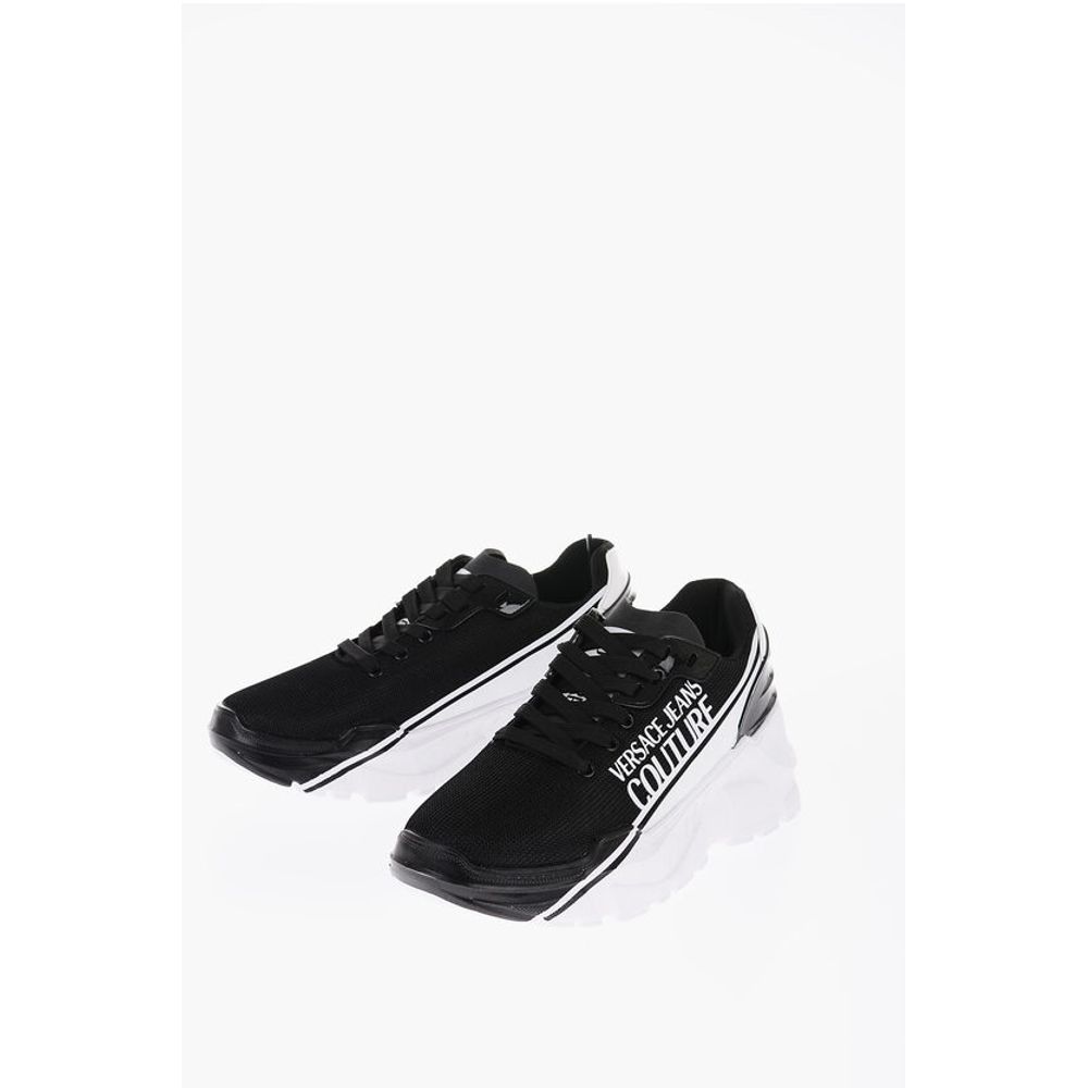 

Кроссовки JEANS COUTURE SPEEDTRACK двухцветные низкие Versace, Black and White