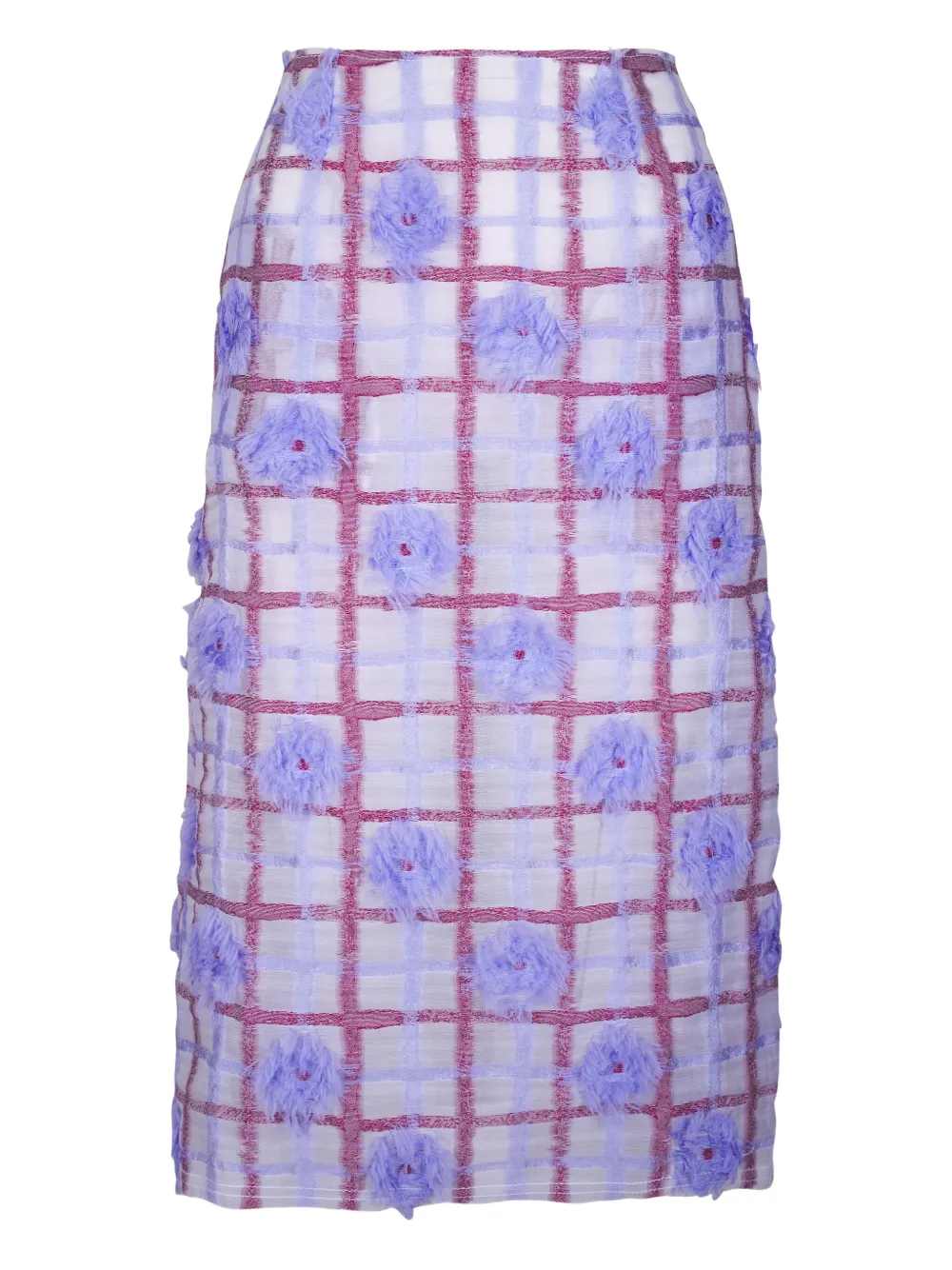 

Юбка миди с цветочным декором Odeeh, розовый