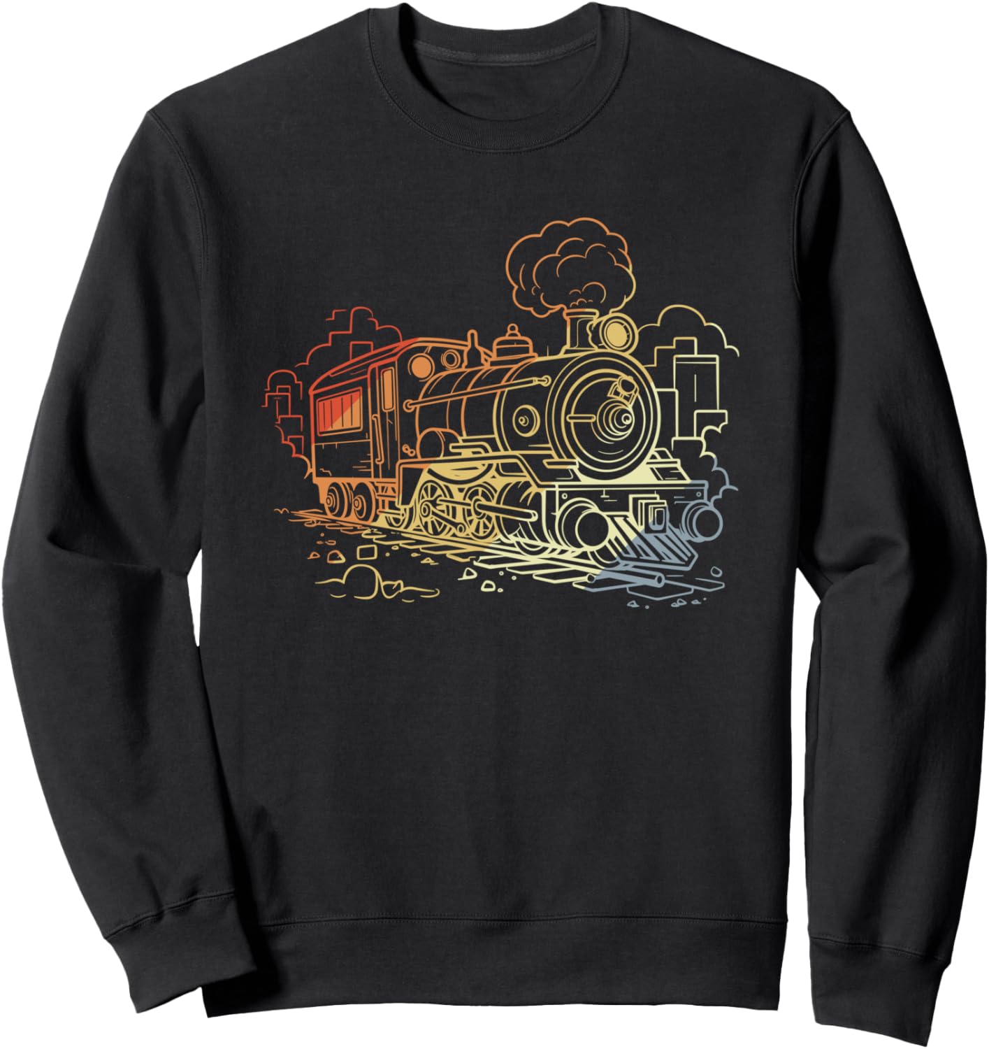 

Толстовка с изображением локомотива в стиле 90-х Funny Train Enthusiast Shirts And Gifts, черный