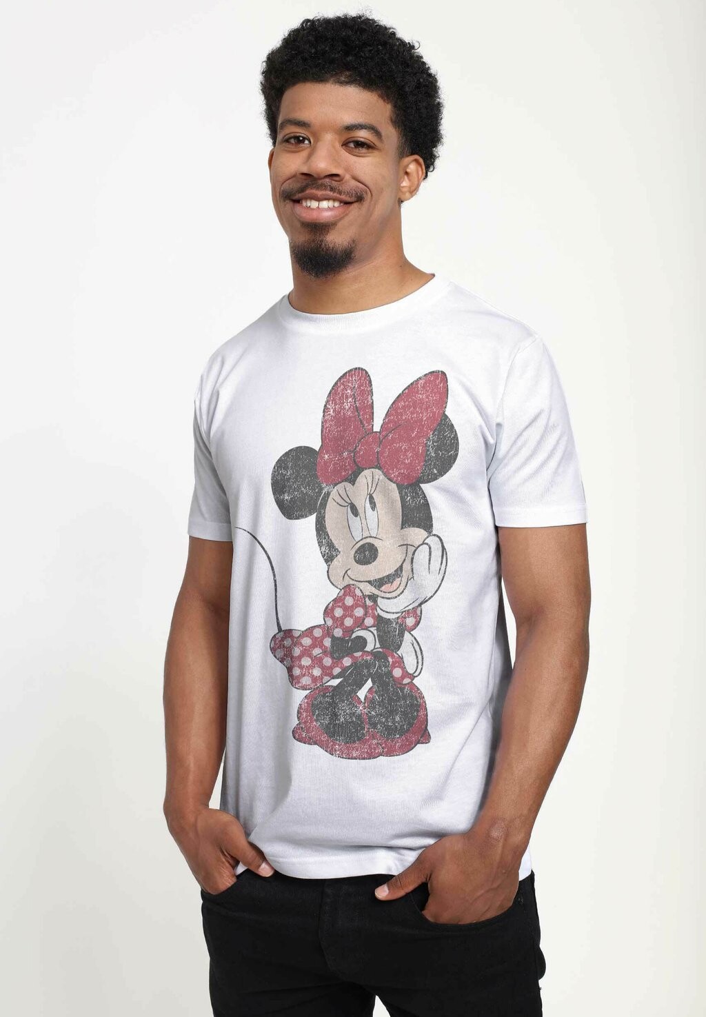 

Футболка с принтом DISNEY CLASSICS MICKEY CLASSIC POLKA DOT MINNIE Henry Tiger, белый