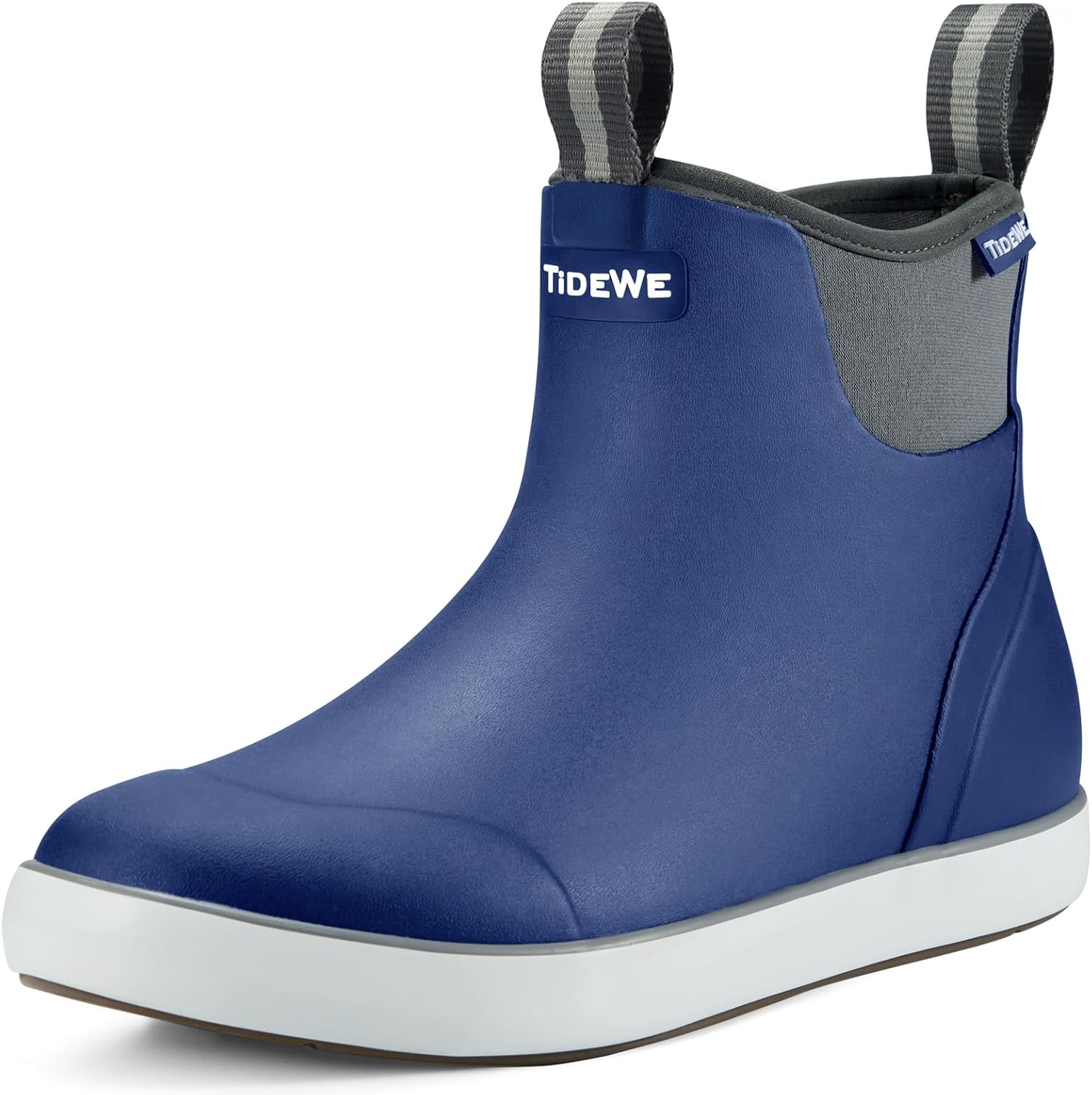 

Ботинки TIDEWE для мужчин, водонепроницаемые рыбацкие ботинки, слипоны из неопрена и резины до щиколотки для дождливой погоды и лодочных прогулок (черно-оранжевые, светло-серые и серо-коричневые, размеры 7-14)