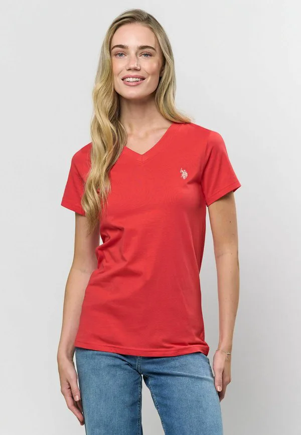 Базовая футболка uwadelle U.S. Polo Assn., Poinsettia