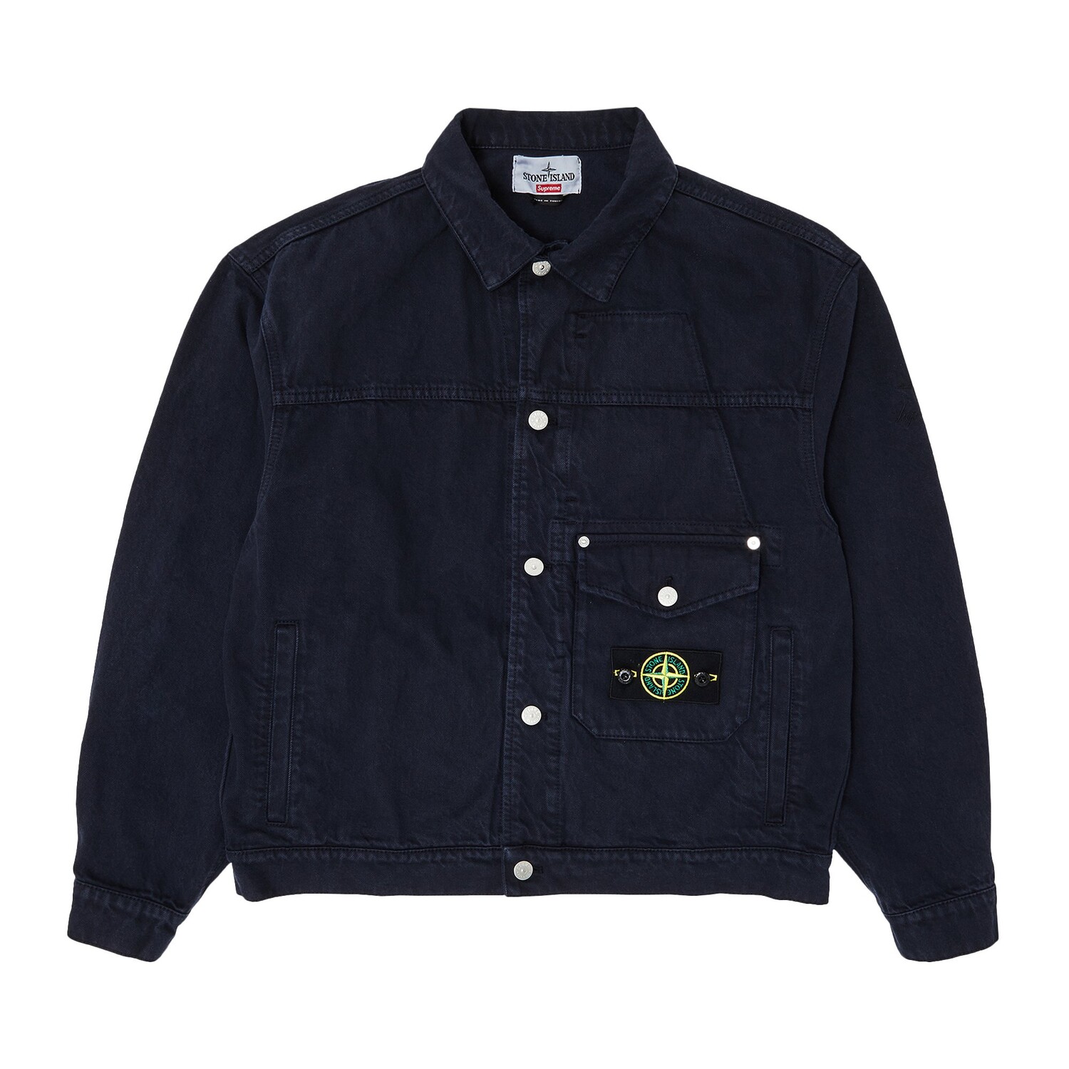 

Джинсовая куртка Trucker Supreme x Stone Island, темно-синий