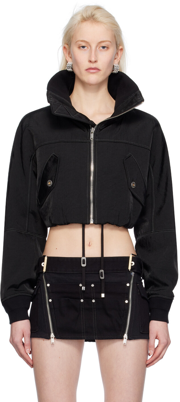 

Черный укороченный бомбер Dion Lee