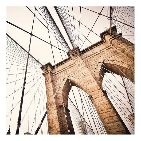 

Картина на холсте A.S. Création Brooklyn Bridge цвет beige/weiß