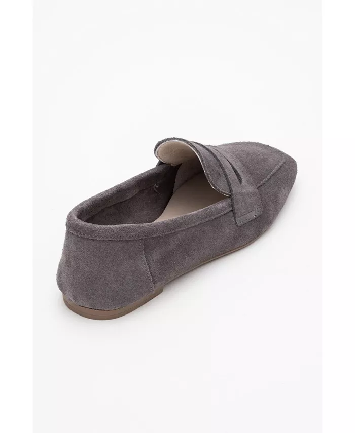 Мокасины Morne из замши и кожи Forever & Always Shoes, серый — фото 4