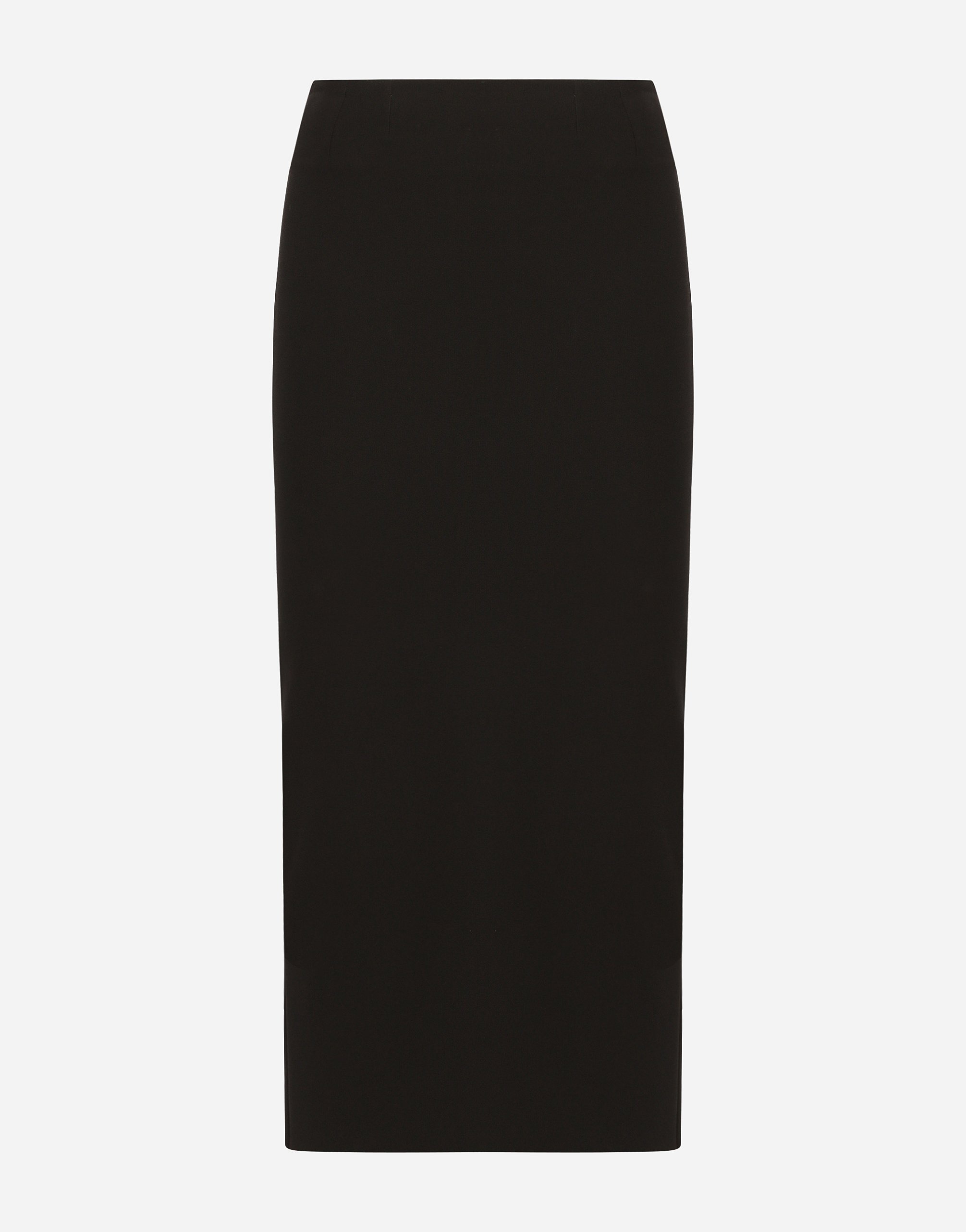 

Прямая миди-юбка из трикотажа Dolce & Gabbana, черный