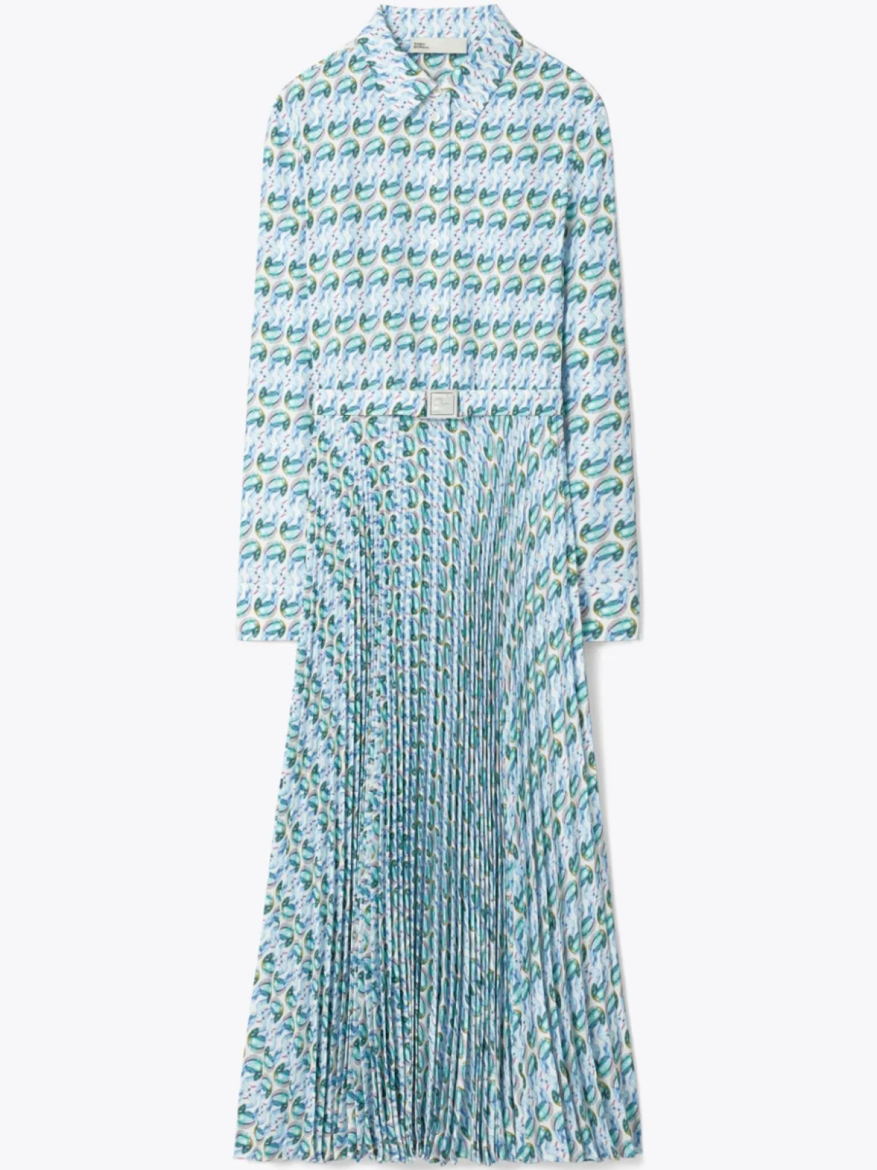 

Юбка миди Tory Burch с абстрактным принтом, синий