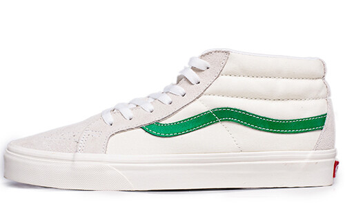 

Кроссовки Vans SK8-Mid White Green, Белый, Кроссовки Vans SK8-Mid White Green