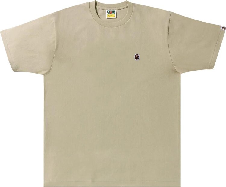 

Футболка BAPE Ape Head One Point 'Beige', загар