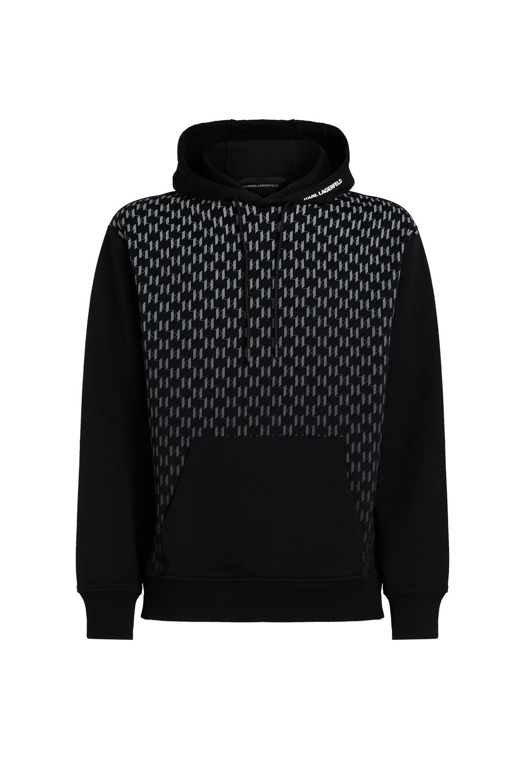 

Толстовка с капюшоном MONOGRAM DEGRADÉ KARL LAGERFELD, черный