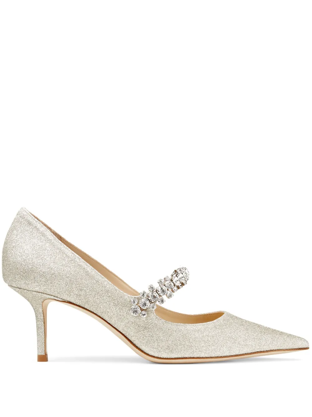 Туфли Bing 65 с блестками JIMMY CHOO, золотой