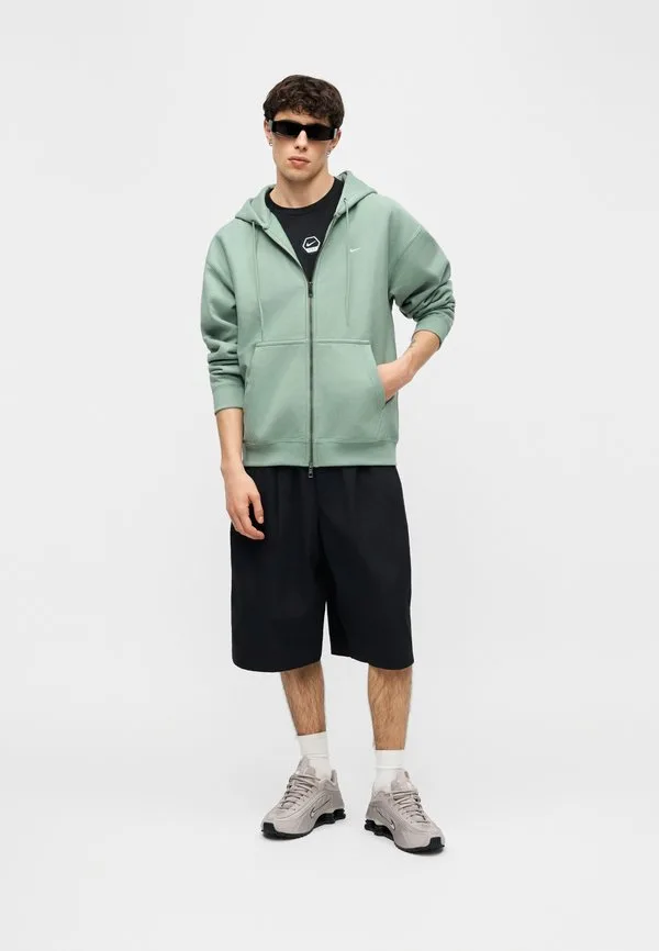 Свободная толстовка на молнии solo Nike Sportswear, Steam/White — фото 3