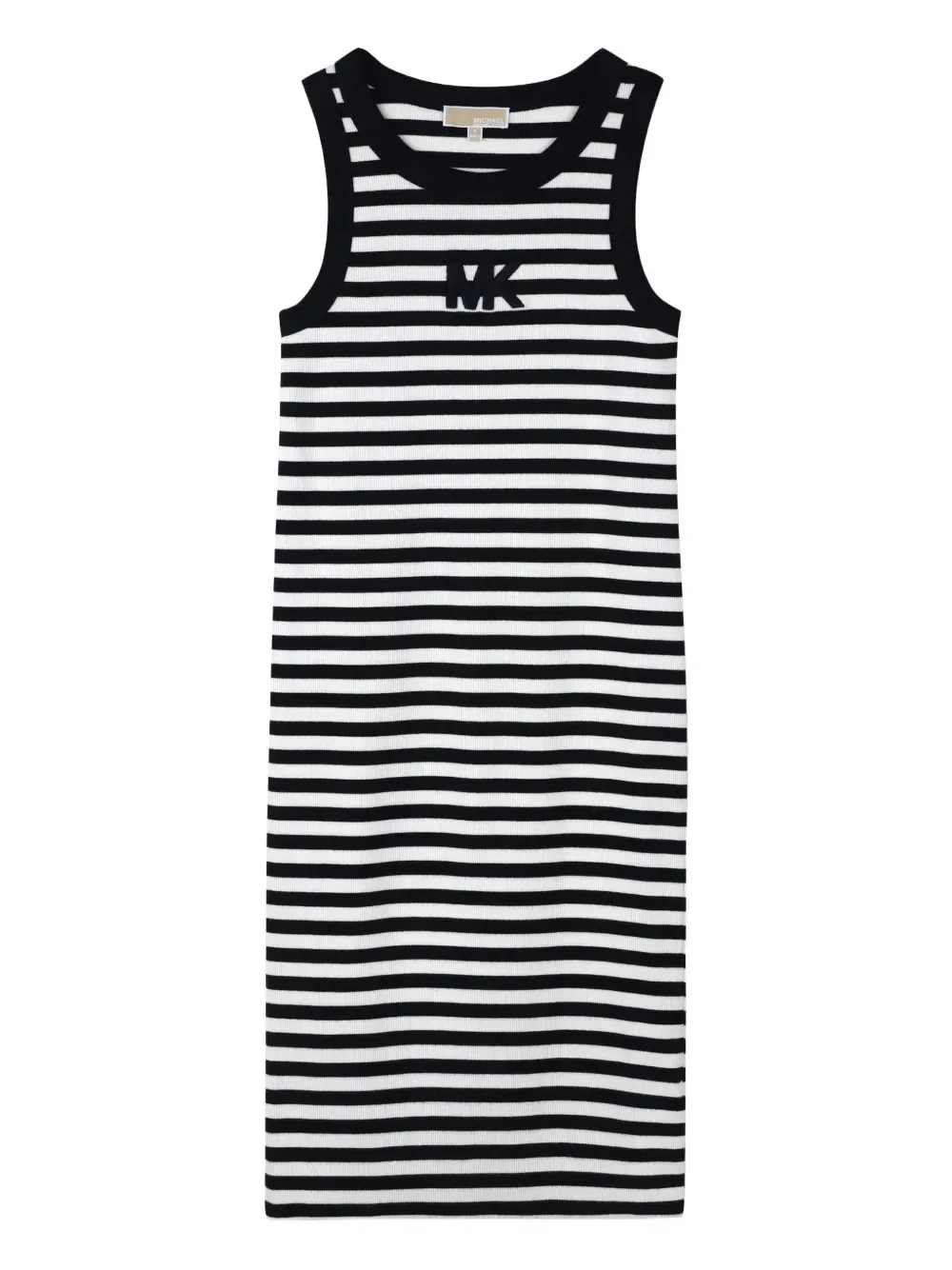 Полосатое платье Michael Kors Kids, белый