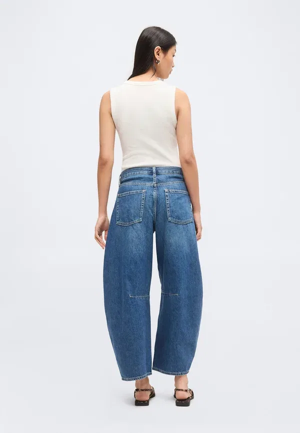 Джинсы мешковатые Fast horseshoe baggy jeans Gap, темный индиго — фото 3