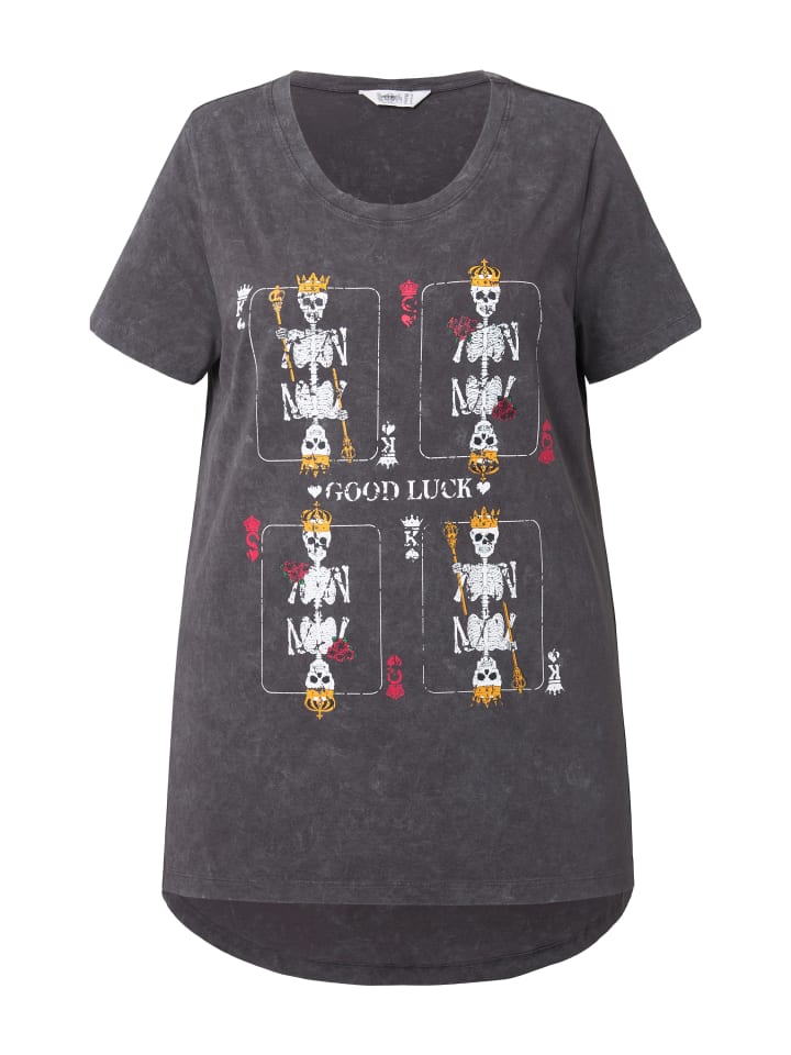 

Длинная рубашка антрацитового цвета Angel of Style